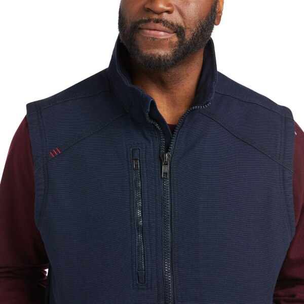 Ariat FR DuraLight Stretch Canvas Vest in Navy
